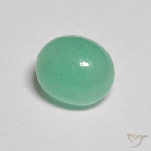 Esmeralda Luz verde Natural 1.25ct, oval, Translúcido