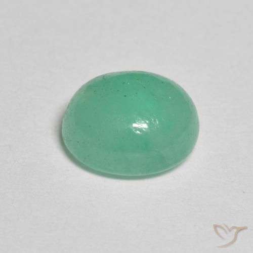 Esmeralda Luz verde Natural 1.25ct, oval, Translúcido