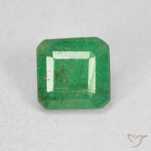 0.26ct Natural verde quente Esmeralda, Corte Esmeralda, SI