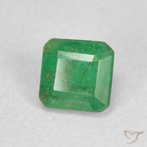 Esmeralda verde quente Natural 0.26ct, Corte Octógono / Esmeralda, SI