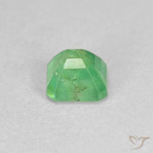 Esmeralda Verde Brilhante Natural 0.32ct, Corte Octógono / Esmeralda, SI