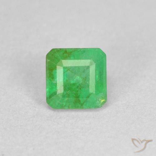 0.33ct Natural trevo verde Esmeralda, Corte Esmeralda, SI