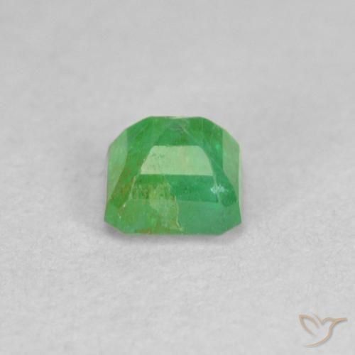 Esmeralda trevo verde Natural 0.33ct, Corte Octógono / Esmeralda, SI