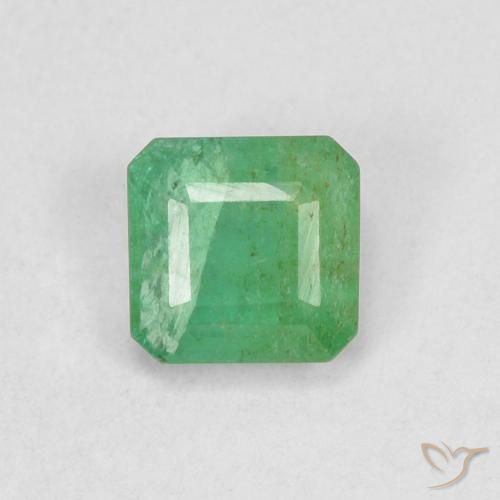 0.42ct Natural trevo verde Esmeralda, Corte Esmeralda, SI
