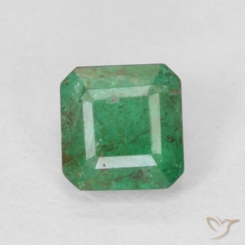 0.40ct Natural Verde médio Esmeralda, Corte Esmeralda, SI