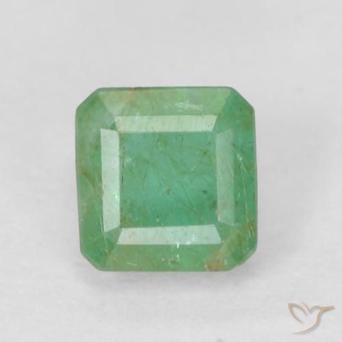 0.45ct Natural Verde médio Esmeralda, Corte Esmeralda, SI