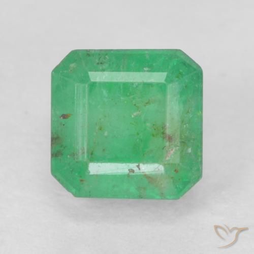 0.74ct Natural trevo verde Esmeralda, Corte Esmeralda, SI
