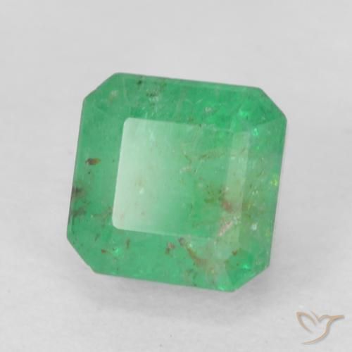 Esmeralda trevo verde Natural 0.74ct, Corte Octógono / Esmeralda, SI
