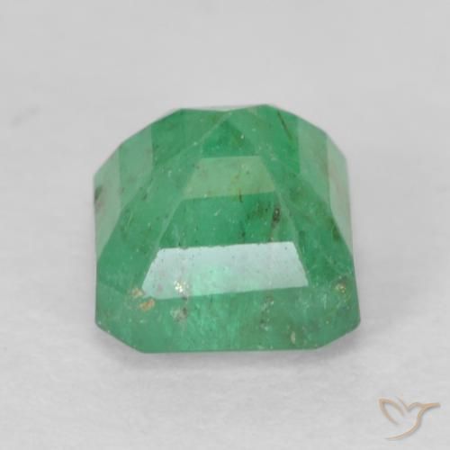 Esmeralda trevo verde Natural 0.74ct, Corte Octógono / Esmeralda, SI