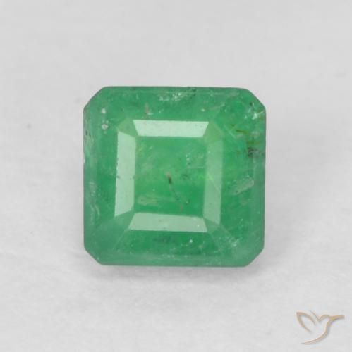 0.27ct Natural Verde médio Esmeralda, Corte Esmeralda, SI