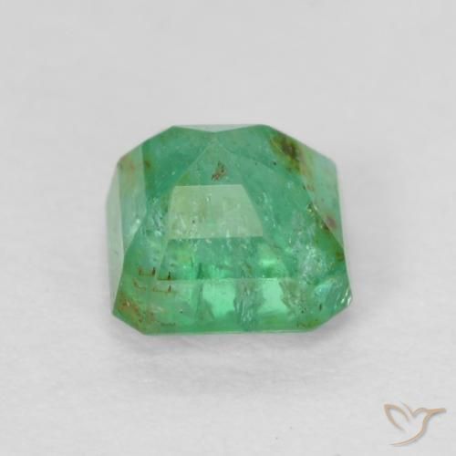 Esmeralda Verde claro Natural 0.45ct, Corte Octógono / Esmeralda, SI