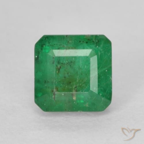 0.52ct Natural Verde médio Esmeralda, Corte Esmeralda, SI