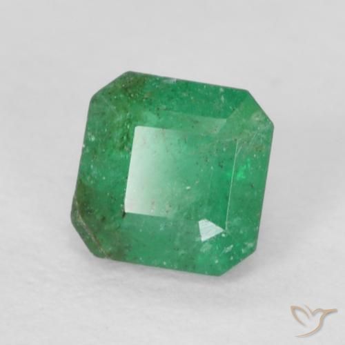 Esmeralda verde quente Natural 0.27ct, Corte Octógono / Esmeralda, SI