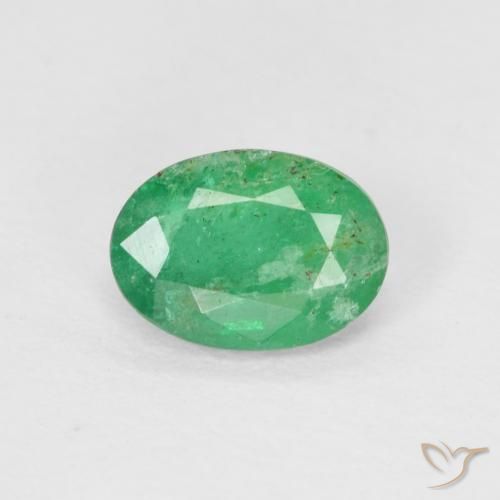 0.47ct Natural Verde Brilhante Esmeralda, oval, SI