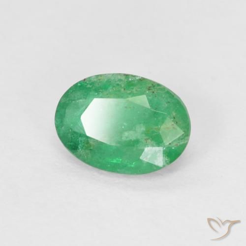 Esmeralda Verde Brilhante Natural 0.47ct, oval, SI