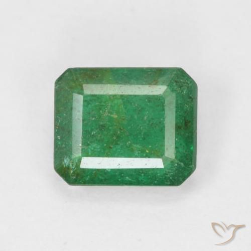 Esmeralda verde natural 0,78ct, corte esmeralda, SI