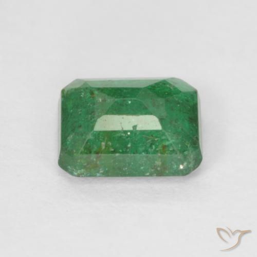 Esmeralda verde natural 0,78ct, corte esmeralda, SI