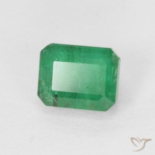 Esmeralda verde natural 0,71ct, corte esmeralda, SI