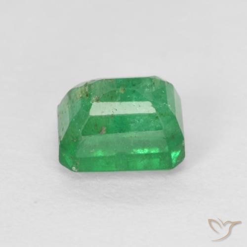 Esmeralda verde natural 0,71ct, corte esmeralda, SI