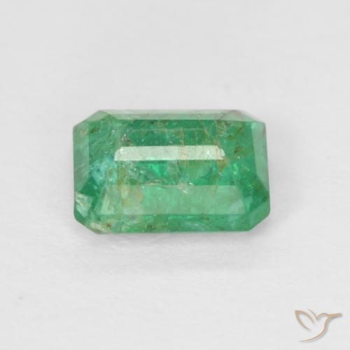 Esmeralda Verde claro Natural 0.78ct, Corte Octógono / Esmeralda, SI