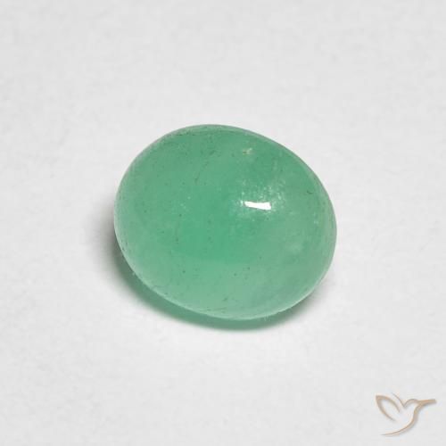 Esmeralda Menta verde Natural 0.73ct, oval, Translúcido