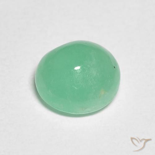 Esmeralda verde pistache Natural 0.88ct, Redondo, Translúcido