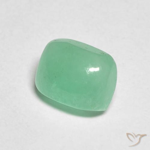 Esmeralda Luz verde Natural 0.87ct, Almofada, Translúcido