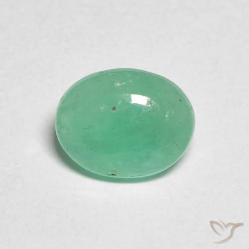 0.83ct Natural Samambaia verde Esmeralda, oval, Translúcido