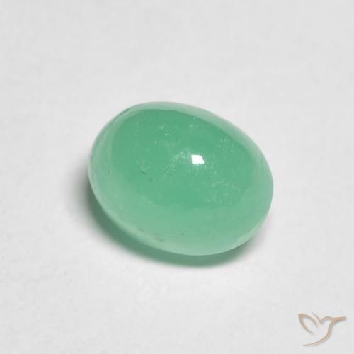 Esmeralda Menta verde Natural 1.19ct, oval, Translúcido
