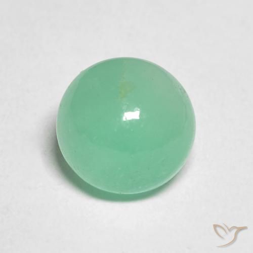 1.94ct Natural Samambaia verde Esmeralda, Redondo, Translúcido