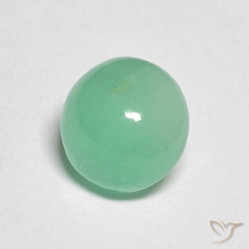 Esmeralda Samambaia verde Natural 1.94ct, Redondo, Translúcido