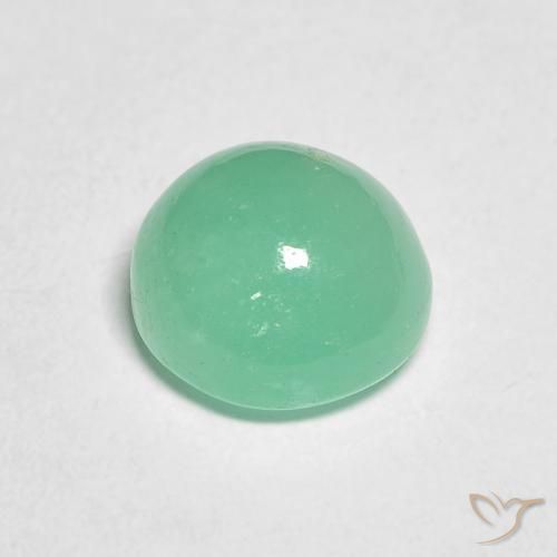 Esmeralda Samambaia verde Natural 1.94ct, Redondo, Translúcido