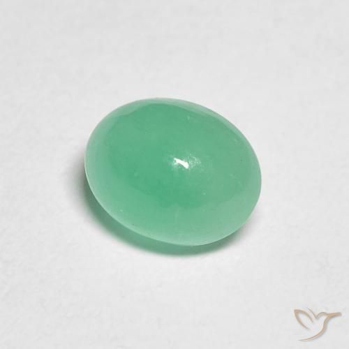 Esmeralda Verde médio Natural 1.10ct, oval, Translúcido