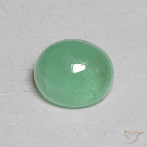 0.64ct Natural Menta verde Esmeralda, oval, Translúcido