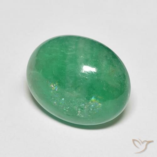 Esmeralda Luz verde Natural 8.05ct, oval, Translúcido