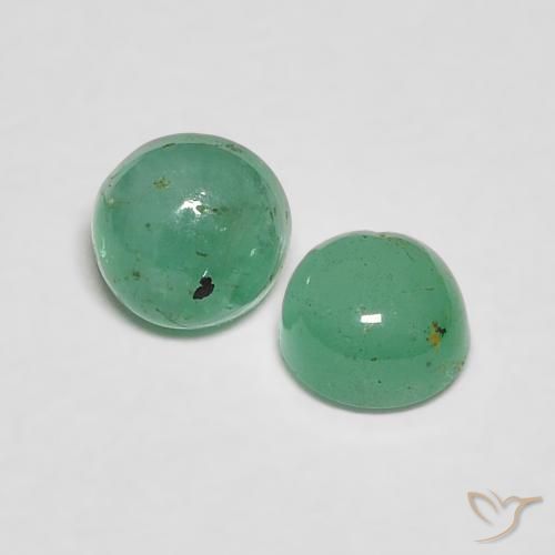 Pedras preciosas de Esmeralda Verde claro natural de 0.63 ct, Redondo, Transparente