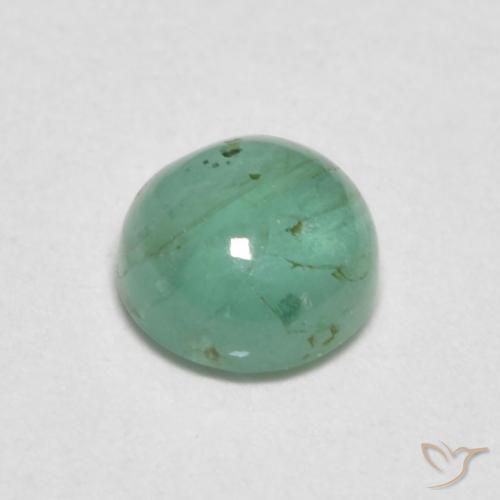 Esmeralda Verde Esmeralda Claro Natural 0.44ct, Redondo, Transparente