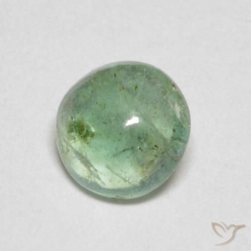Esmeralda Muito claro amarelo verde Natural 0.41ct, Redondo, Transparente