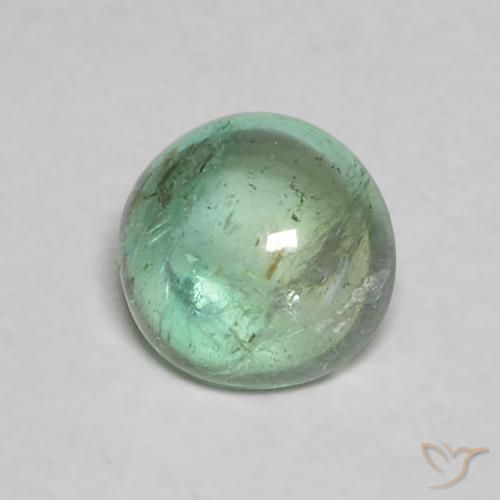 Esmeralda Luz verde Natural 0.44ct, Redondo, Transparente