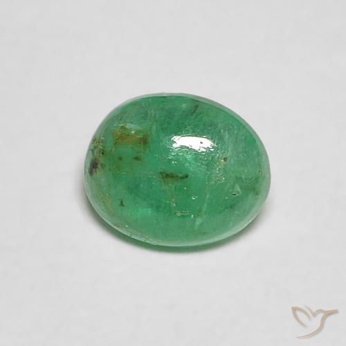 Esmeralda verde natural 0,37ct, corte oval, transparente
