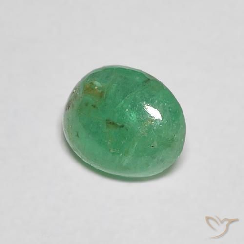 Esmeralda verde natural 0,37ct, corte oval, transparente