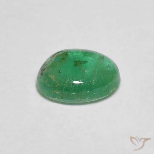 Esmeralda verde natural 0,37ct, corte oval, transparente
