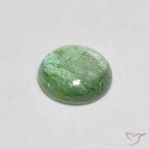 Esmeralda Amarelo Claro Verde Natural 0.32ct, Redondo, Transparente