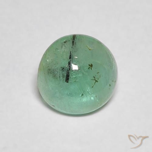 Esmeralda Luz verde Natural 0.40ct, Redondo, Transparente