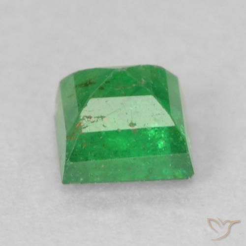Esmeralda Verde médio Natural 0.23ct, Quadrado, I1