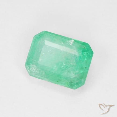 Esmeralda Luz verde Natural 1.02ct, Corte Octógono / Esmeralda, SI