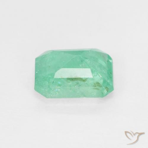 Esmeralda Luz verde Natural 1.02ct, Corte Octógono / Esmeralda, SI