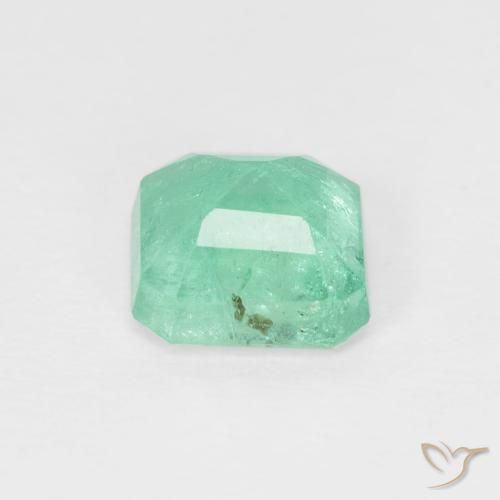 Esmeralda Menta verde Natural 0.87ct, Corte Octógono / Esmeralda, SI