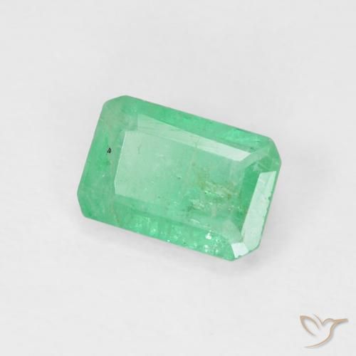 Esmeralda Verde claro Natural 0.64ct, Corte Octógono / Esmeralda, SI