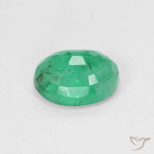 Esmeralda Jade verde Natural 0.90ct, oval, VS-SI